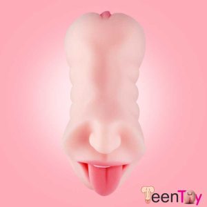 Oral And Vaginal Silicone Portable Male Masturbator MMT-020