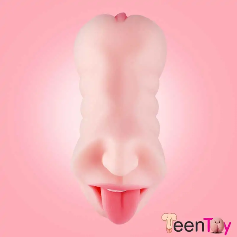 Oral And Vaginal Silicone Portable Male Masturbator MMT-020