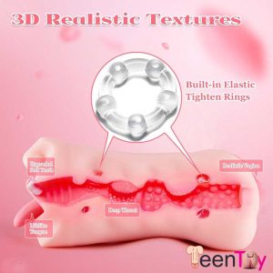 Oral And Vaginal Silicone Portable Male Masturbator MMT-020