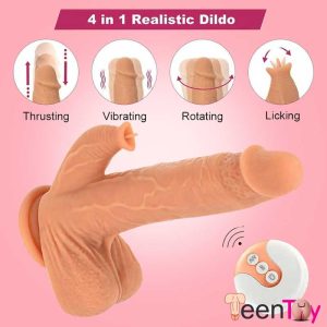4 in 1 Realistic Dildo Vibrator DV-069