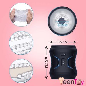 Transparent Cyber Stroke Vibrating Masturbator MS-002