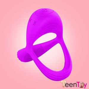 Triangular Silicone Vibrating Cock Ring CR-024