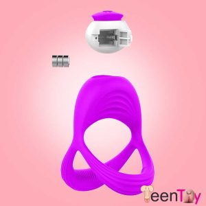 Triangular Silicone Vibrating Cock Ring CR-024