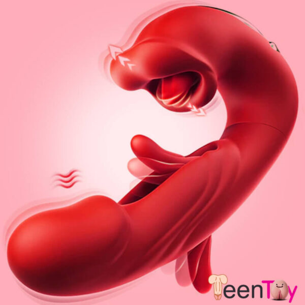 Teentoy 7 Flapping & Vibrating & Licking G Spot Vibrator