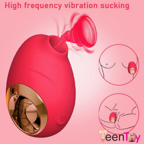 Teentoy Finger Ring Women Clitoral Sucking Licking Vibrator