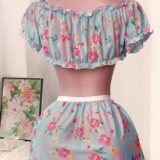 Floral Off-Shoulder Babydoll Lingerie Set SL-026