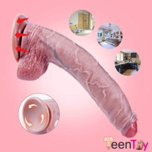 Realistic Uncut Big Dildo With Suction