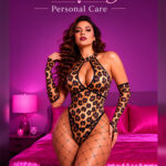 Leopard Print Chemise Lingerie Bodysuit