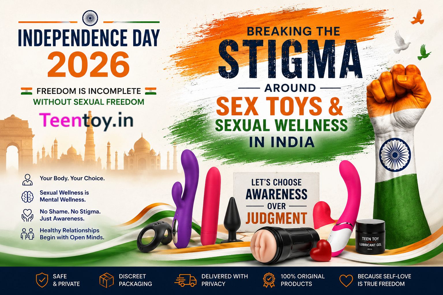 Independence Day - Breaking the Stigma Around Sex Toys & Sexual Wellness in India