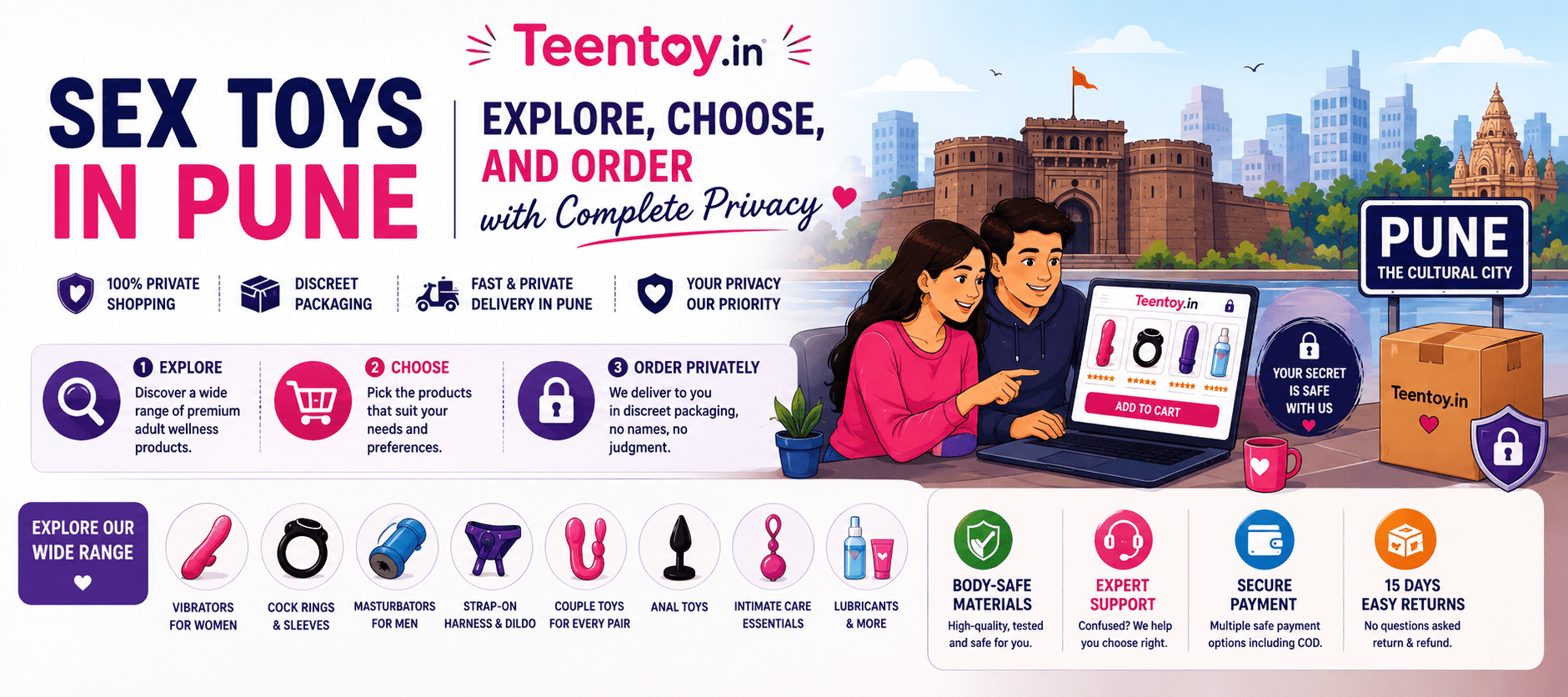 Order Trendy Sex Toys in Pune with Complete Privacy