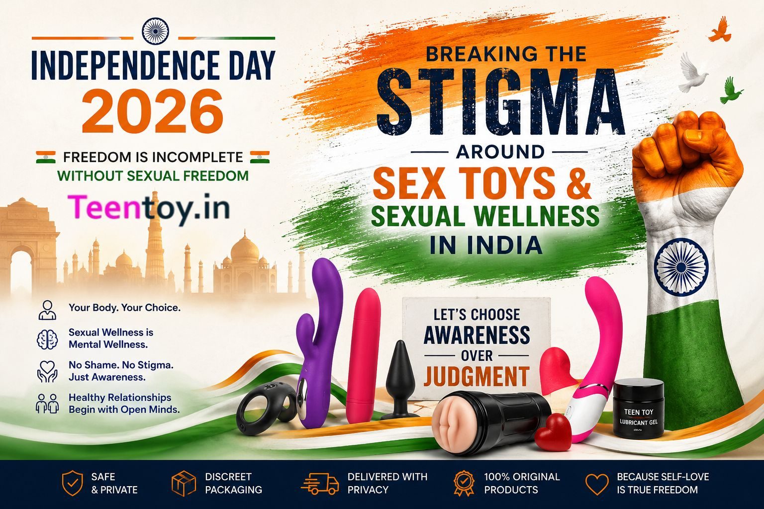 Independence Day - Breaking the Stigma Around Sex Toys & Sexual Wellness in India